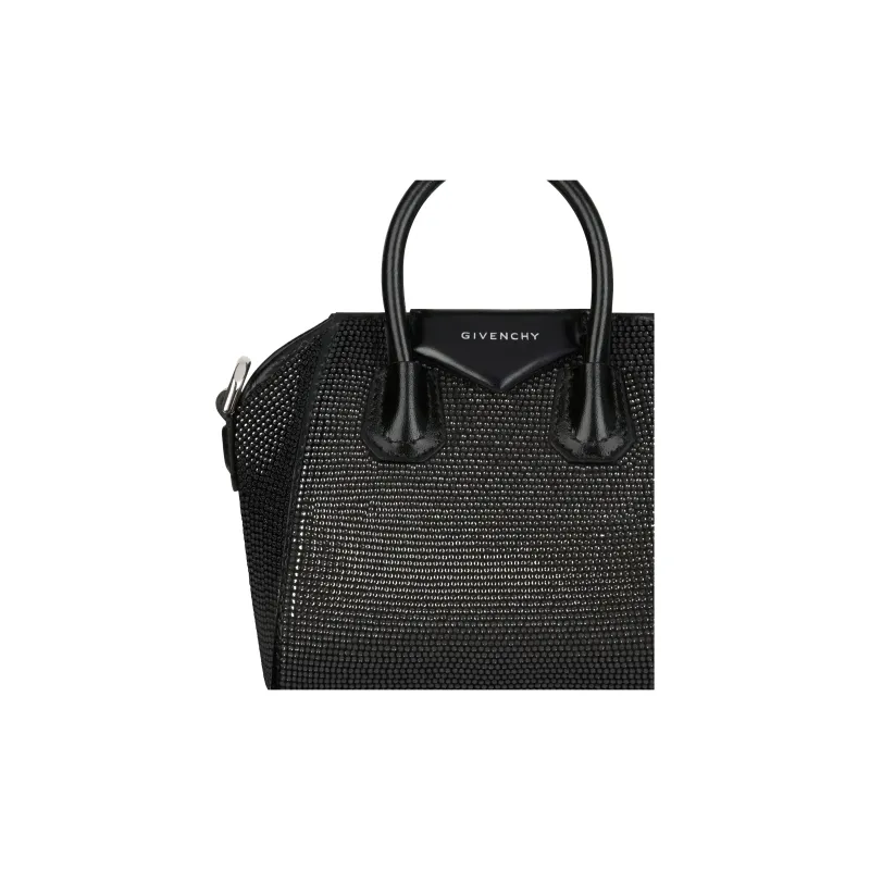 Givenchy Antigona Viscose Shoulder Bag Crossbody Bag Handbag Extra Mini Women's Black-4
