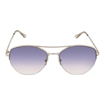 CK/Calvin Klein Metal Aviator Sunglasses Women's Silver