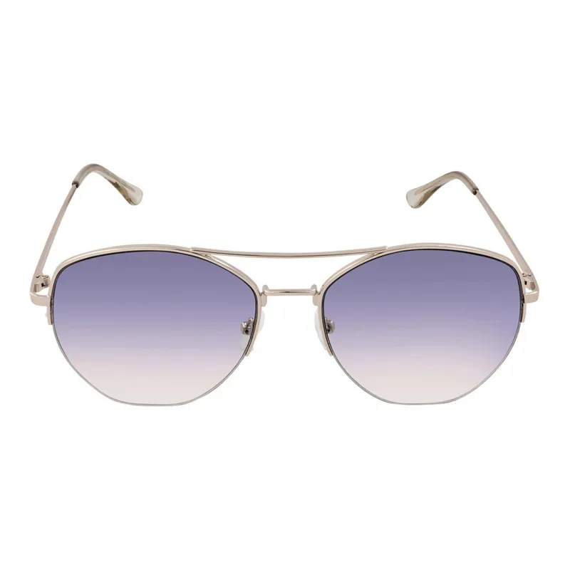 CK/Calvin Klein Metal Aviator Sunglasses Women's Silver-0