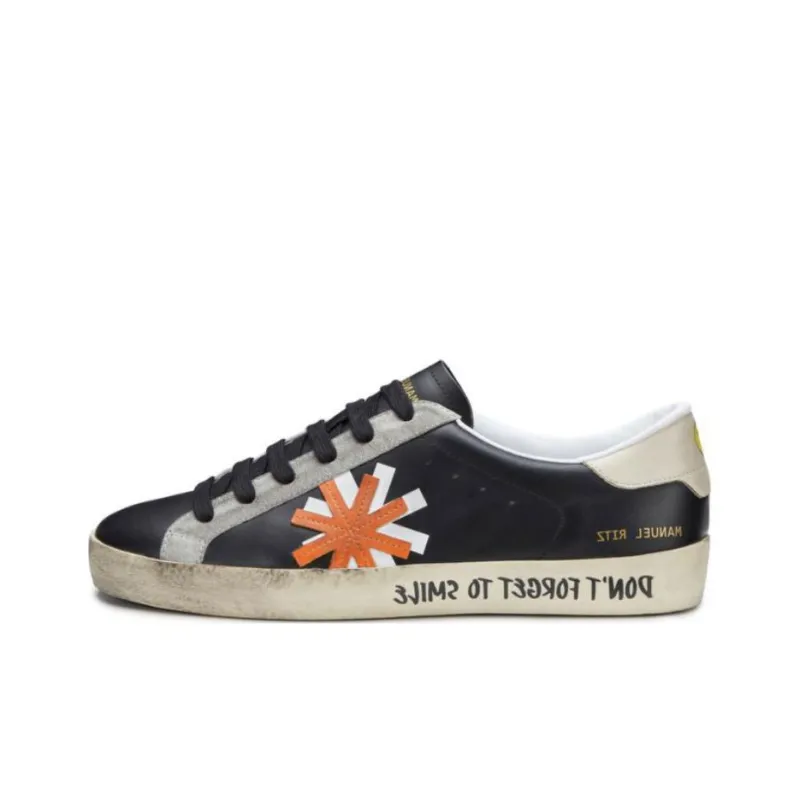 MANUEL RITZ Low-Top Skateboard Shoes Men's Black-0