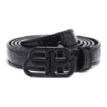 Balenciaga Thin Decoration Leather Belts Women's Black