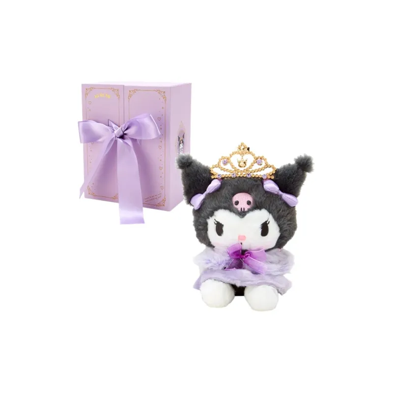 Sanrio Kuromi Tokikiku Tiara Crown Plush With Box Dolls Plush Doll 21cm Height-1