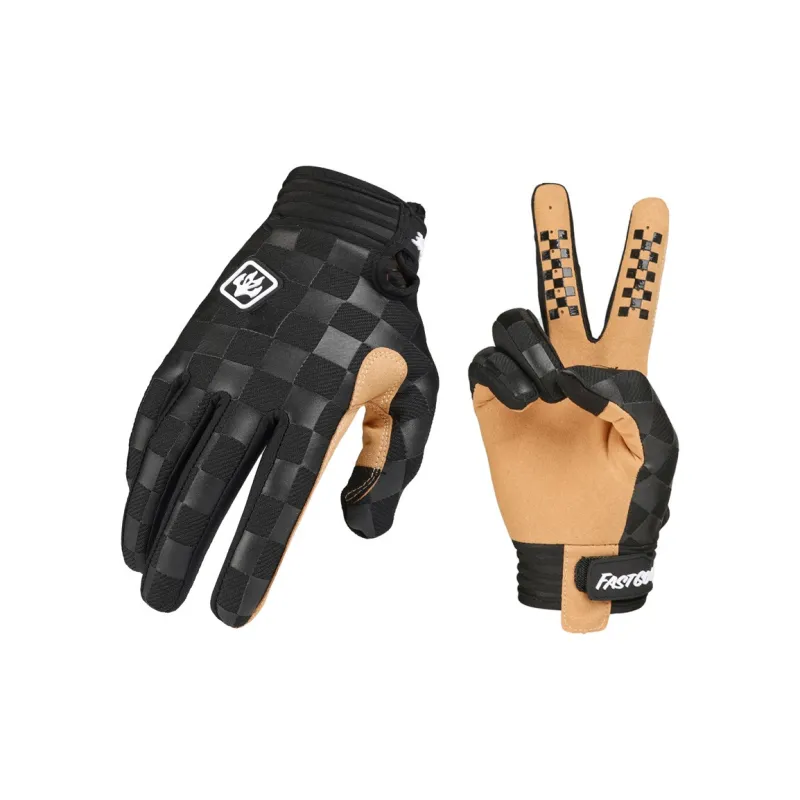 GXT Riding Equipment Cycling Glove Unisex Microfiber Fabric Black White-0