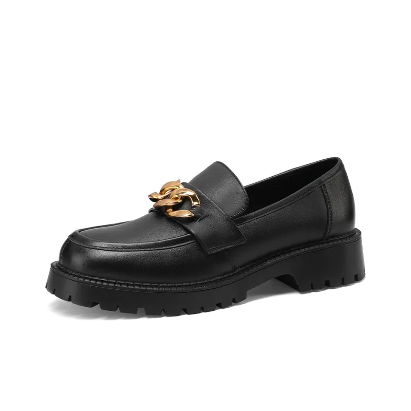 Mulinsen Ballet Flats Loafers 3.7cm Women's Black-2