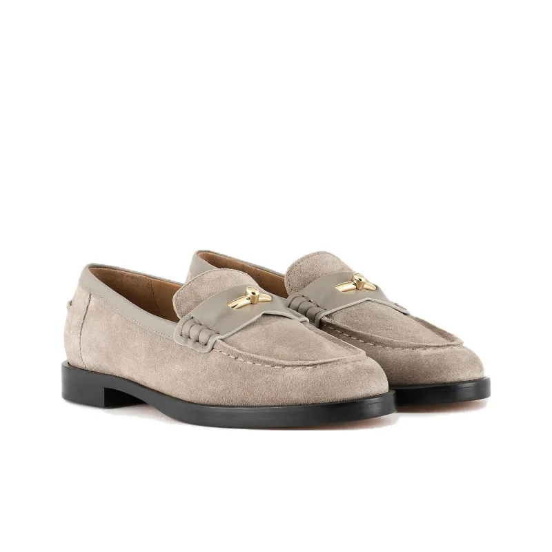 EMPORIO ARMANI Loafers Women's Light Coffee-2