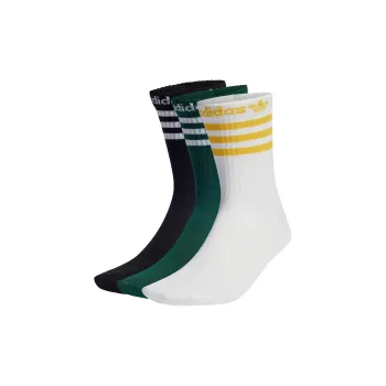 Adidas Originals Adicolor CREW SOCKS 3 PAIRS Mid Calf Socks Unisex 3 Pack