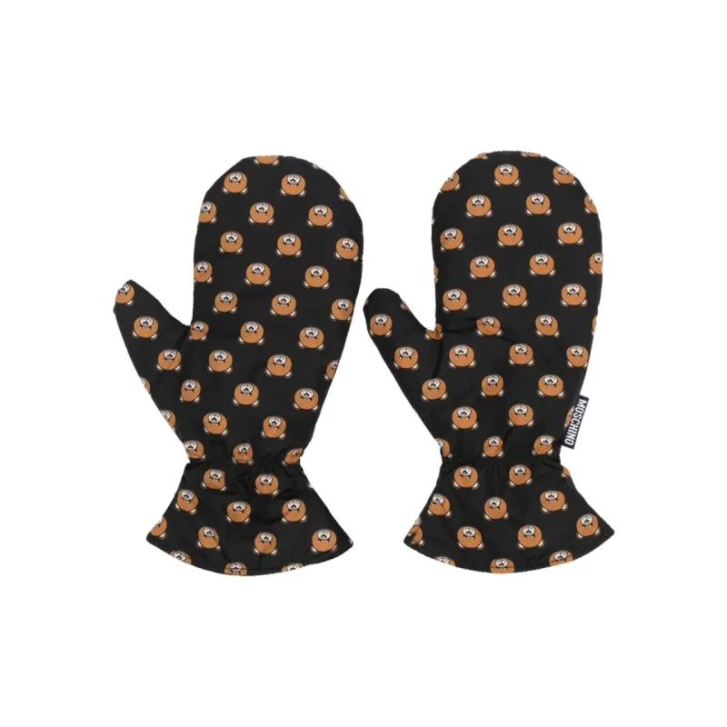 MOSCHINO Teddy Bear-motif Gloves-0