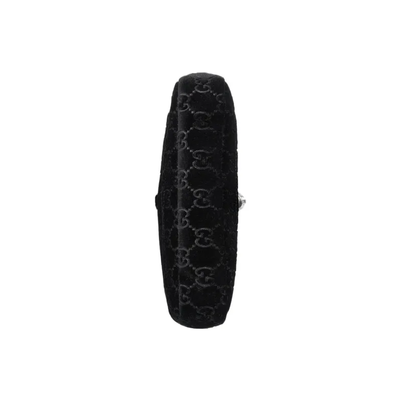 GUCCI Jackie 1961 Velvet Handbag, Shoulder Bag Women's Black-7