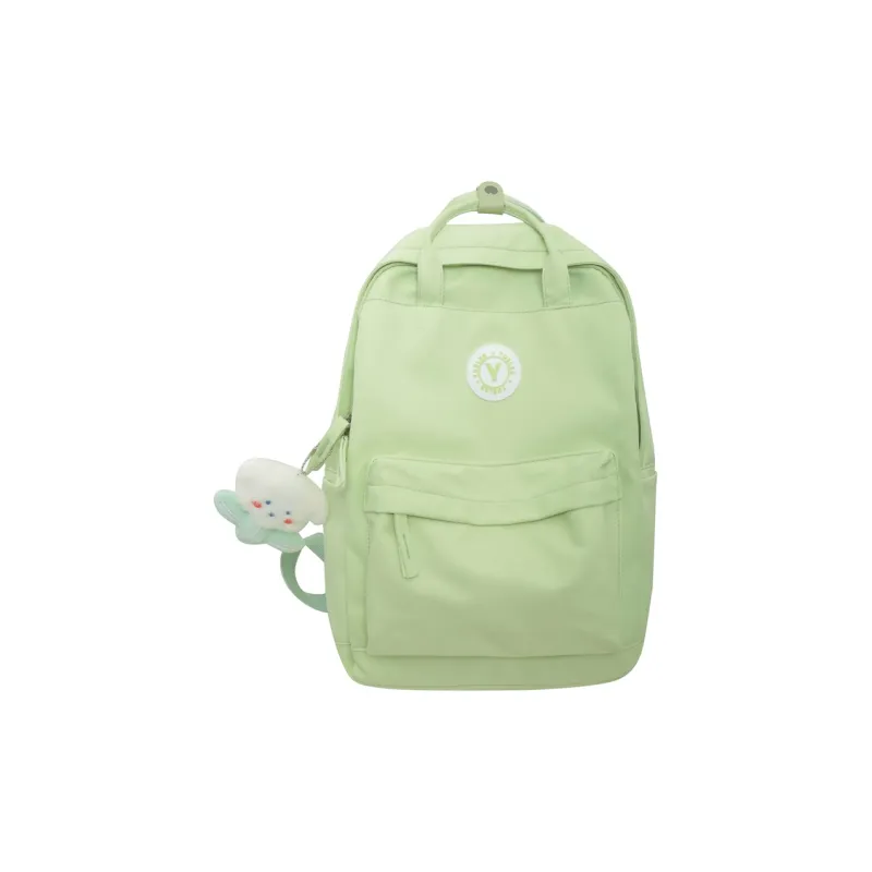 OUZIHUANG Nylon Backpack Large Size Unisex Black/White/Yellow/Green/Pink/Khaki-5