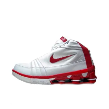 Nike Shox VC 4 Slip Resistant Mid Top Casual Shoes Unisex Silver Red