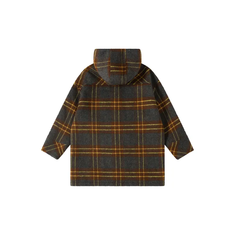 Saotome Coats Women's Black Green Plaid-3
