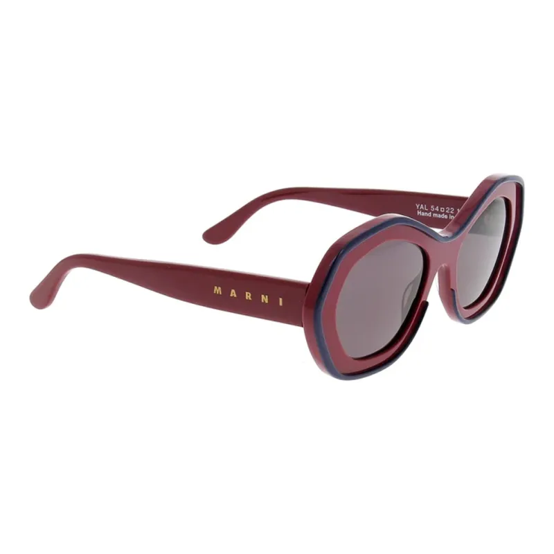 MARNI Irregular Shape Sunglasses Unisex Red-1