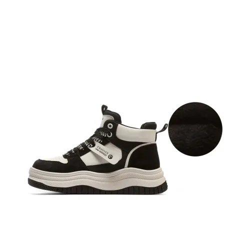 C°BANNER High Top Skateboard shoes Bold Women's Black