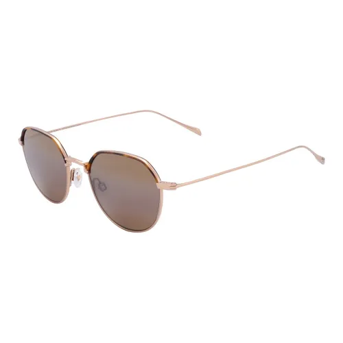 Maui Jim Metal Round Sunglasses Unisex Gold