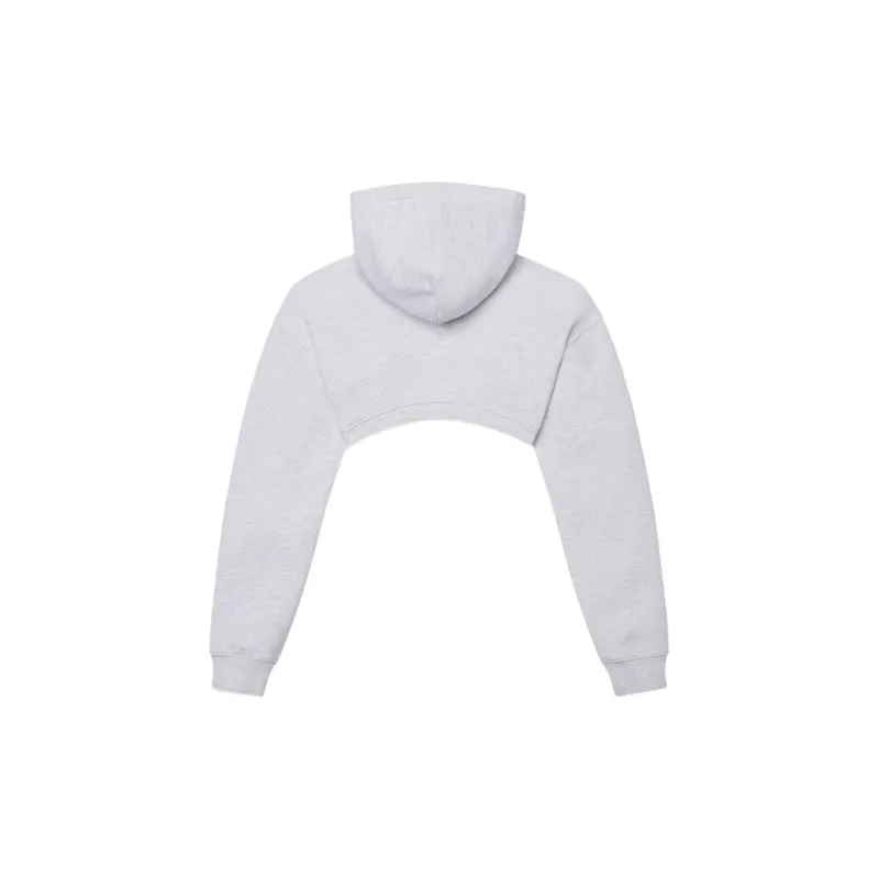 Khy FW23 DROP 003 Collection Fleece Super Cropped Hoodie Sweatshirt Women's Gray-1