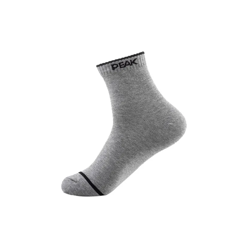 PEAK Mid Calf Socks Unisex Light Gray-0