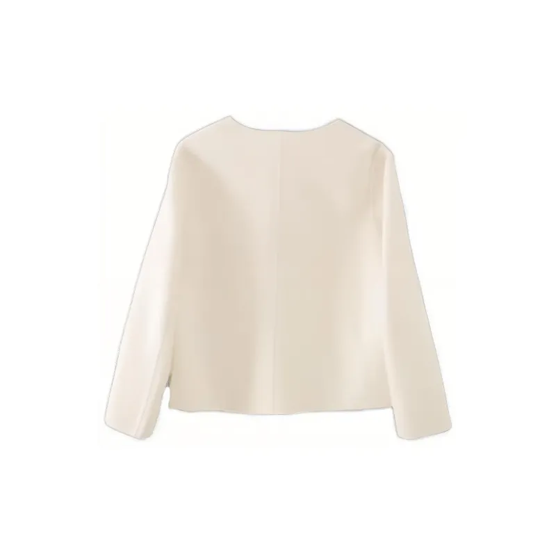 YALIDA Velvet Jackets Women's White-1