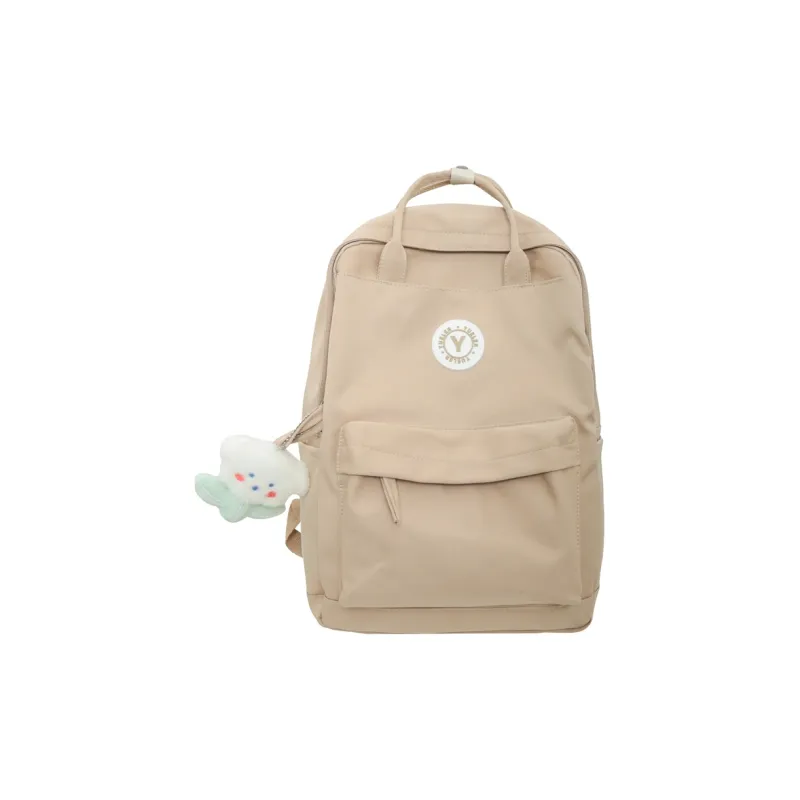 OUZIHUANG Nylon Backpack Large Size Unisex Black/White/Yellow/Green/Pink/Khaki-14