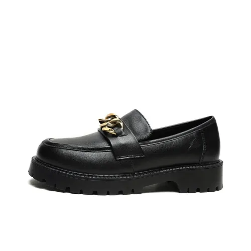 Mulinsen Ballet Flats Loafers 3.7cm Women's Black
