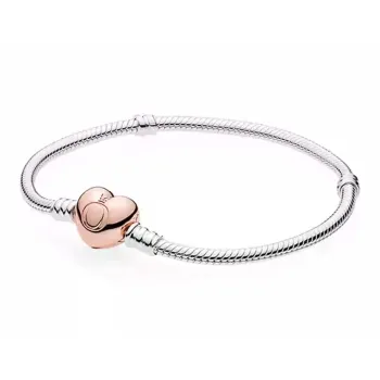 Pandora 925 Sterling Silver, Copper Silver Alloy Bracelets Women's Silver/Gold
