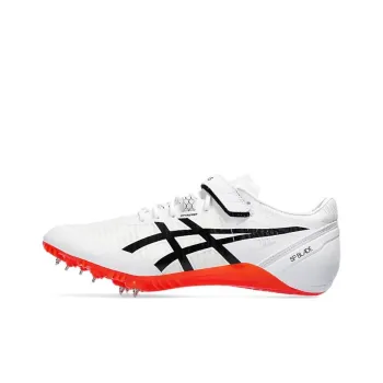 Asics Blade 9 Cushioning Wear Resistant Low Top Running Shoes Unisex White Orange