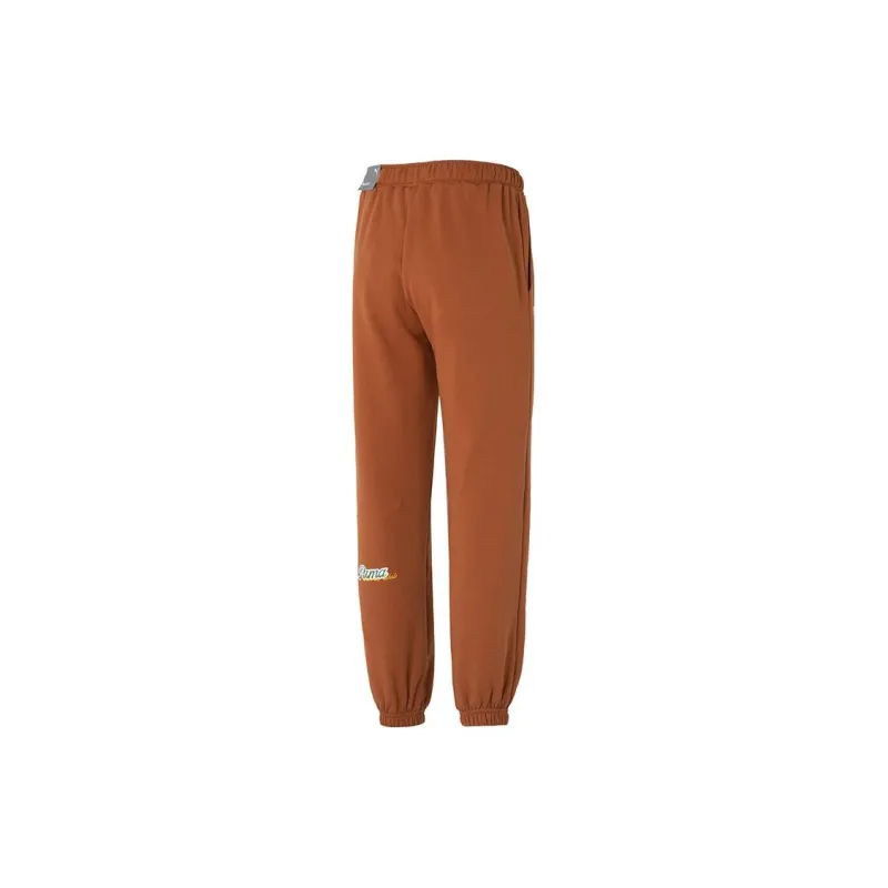 PUMA Knitted Sports Pants Men's Earth Brown-1
