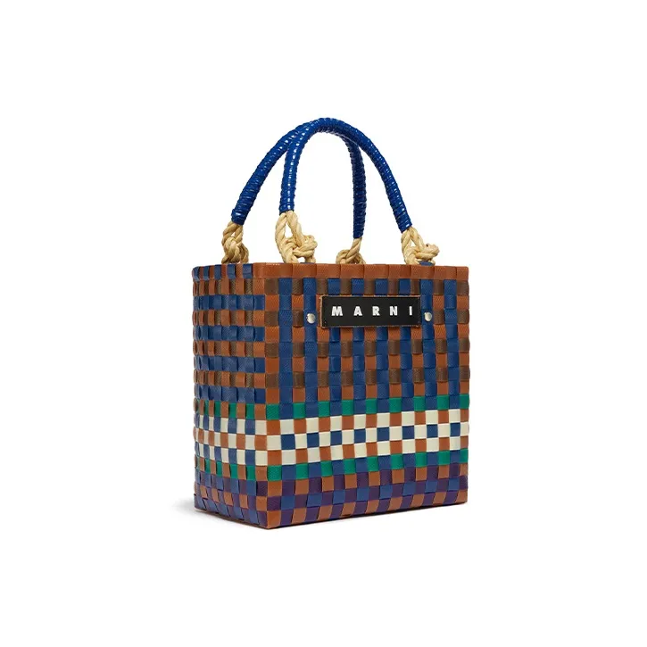MARNI Polypropylene Tote Bag, Shopping Bag, Handbag Mini Women's Coffee-1