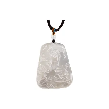 Viola Chalcedony Jade Pendants Unisex
