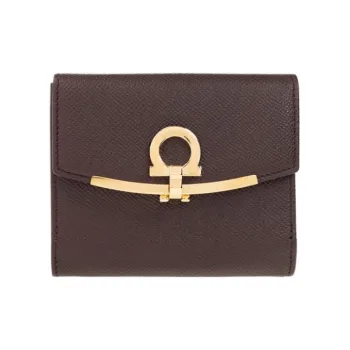 FERRAGAMO Calfskin Wallet Women's Brown