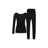 Lucky Red Line-Black Truffle Clothing Sets, Seamless Crew Neck