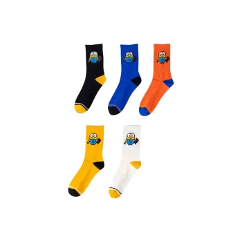 MINIONS Mid-Calf Socks Men's 5 Pack