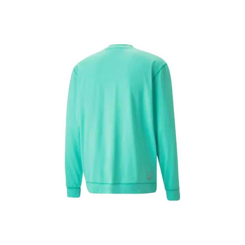 PUMA Haut De Golf Tree Crew Homme T-Shirt Men's Green-1