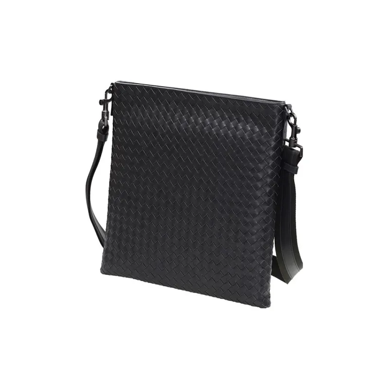 Bottega Veneta Sheepskin Crossbody Bag Small Size Men's Gray-2