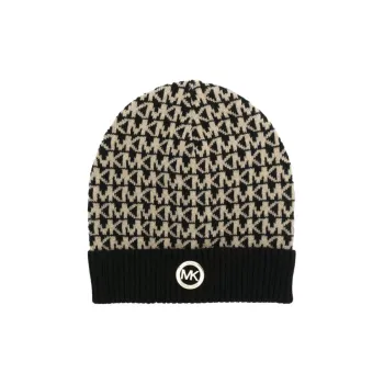 MICHAEL KORS Monogram Jacquard Knitted Beanie