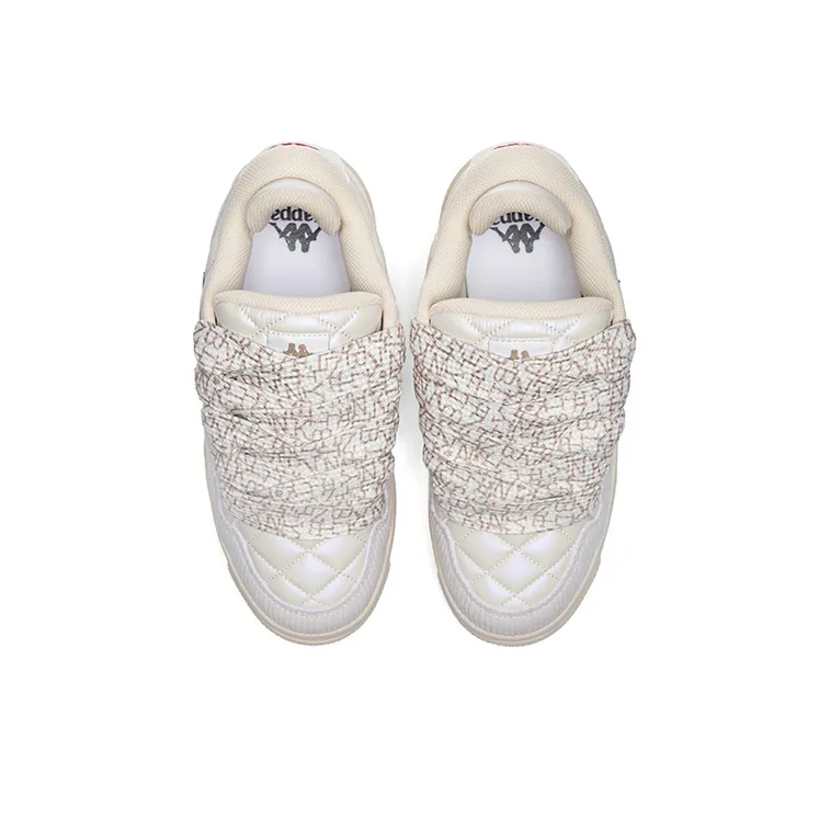 Kappa Mid Top Skateboard Shoes Women's Winter Day White-3