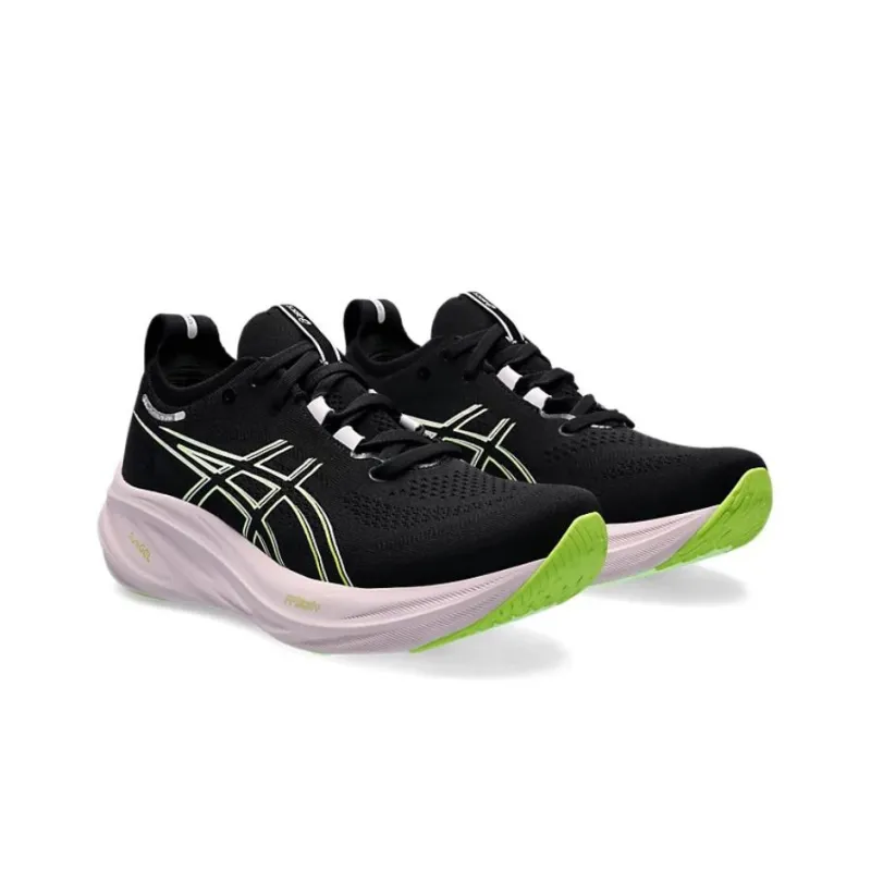 Asics Gel Nimbus 26 Black Neon Lime Women's-2