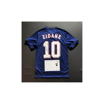 EM Zidane France Modern Jersey Includes Certification Certificate Not Framed