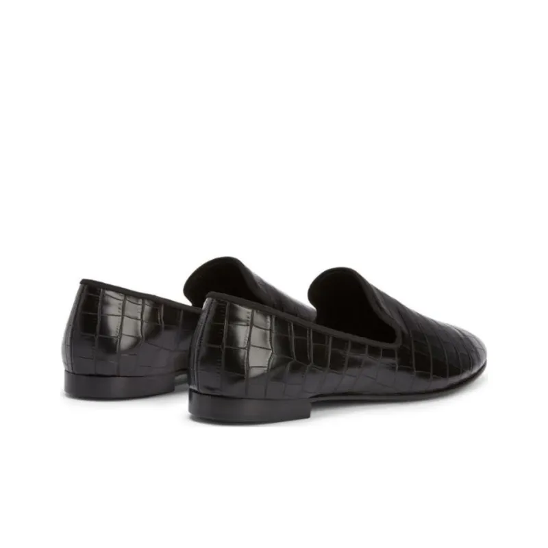 Giuseppe Zanotti Seymour Embossed Leather Loafers-3