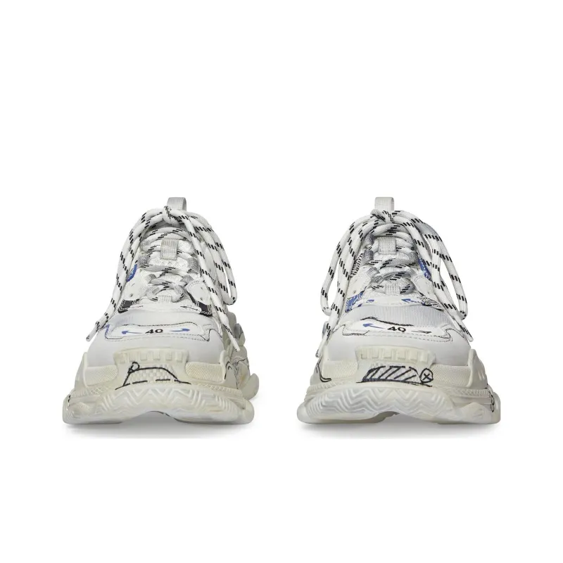 Balenciaga Triple S 'White'-3