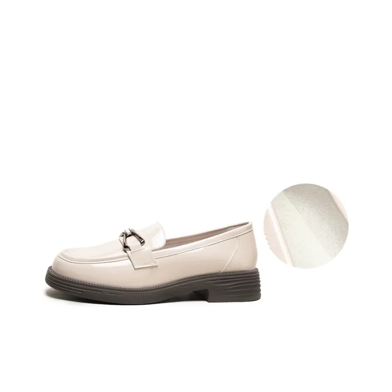 Mulinsen Loafers Women's Low Top Black/Beige-7