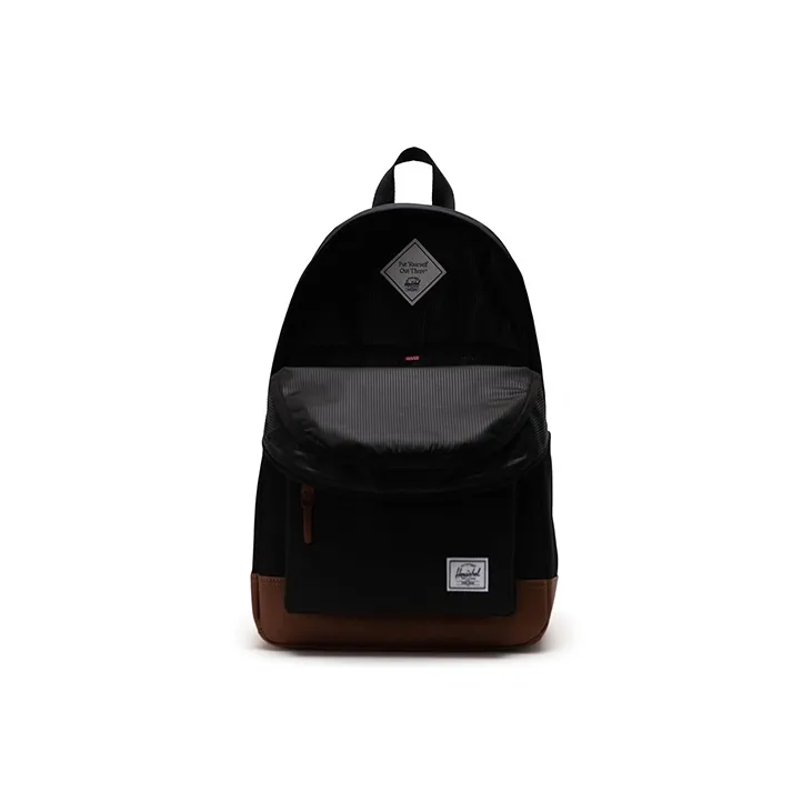 Herschel New Upgraded Eco Friendly Fabric Backpack Unisex Black-2