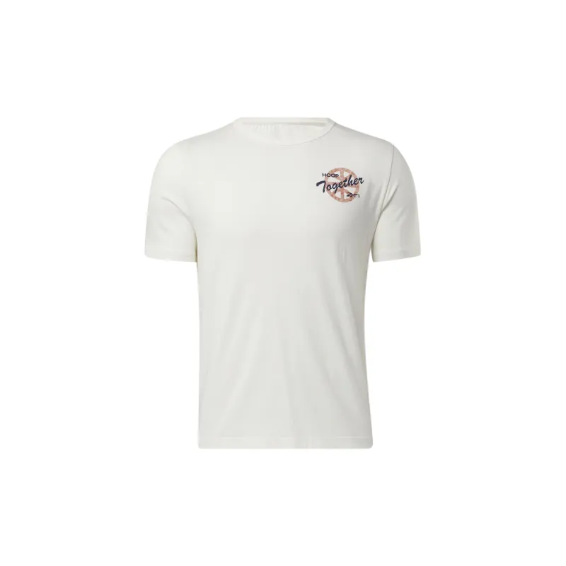 Reebok BB BASKETBALL AAWH HOOP T-Shirt Men's Ecru-1