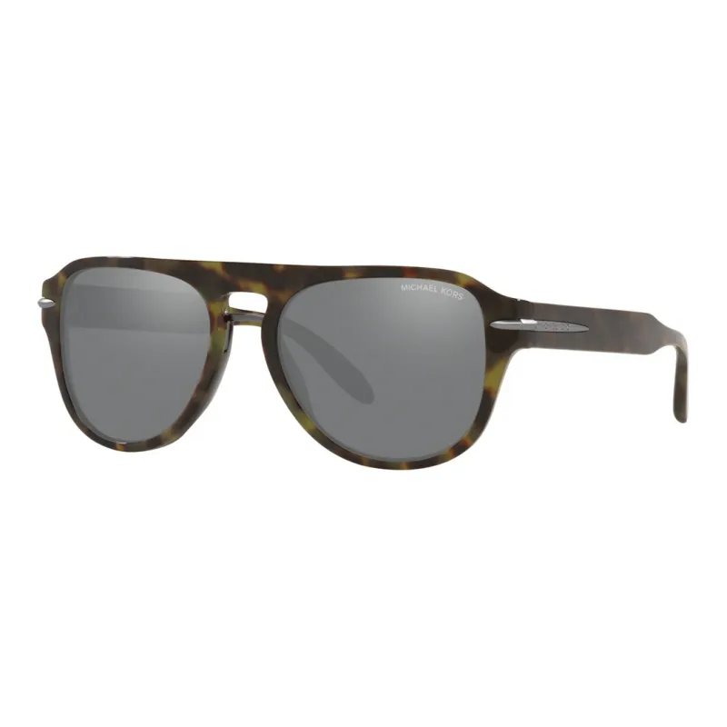 MICHAEL KORS Plastic Aviator Sunglasses Men's Brown-0