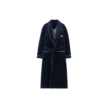 Qin Jing Pajama Robe Men's Dark Royal Blue