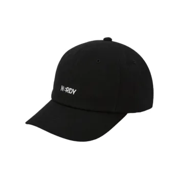NERDY Polyester Cotton Baseball Caps Men's Black