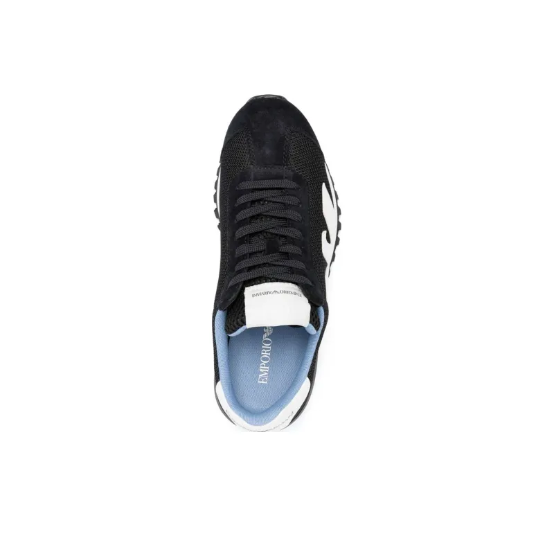 EMPORIO ARMANI Logo-patch Panelled Sneakers-5