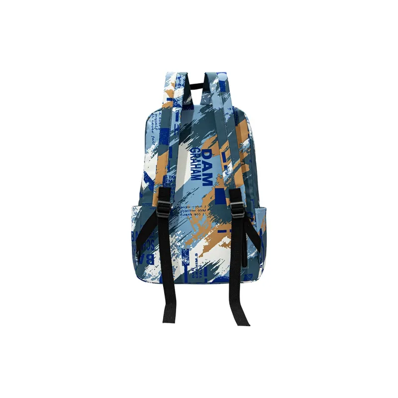GF Nylon Backpack Large Size Unisex Light Blue-3