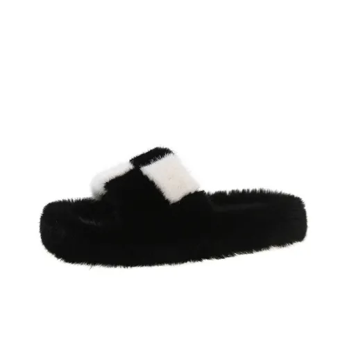 Pretty Tiffin Slide Slippers Unisex Black