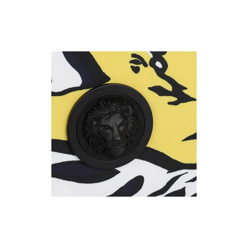 VERSACE Fabric Clutch Unisex Yellow-5