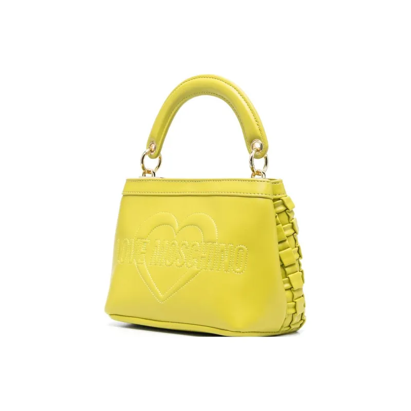MOSCHINO Logo-plaque Woven-design Tote Bag-1